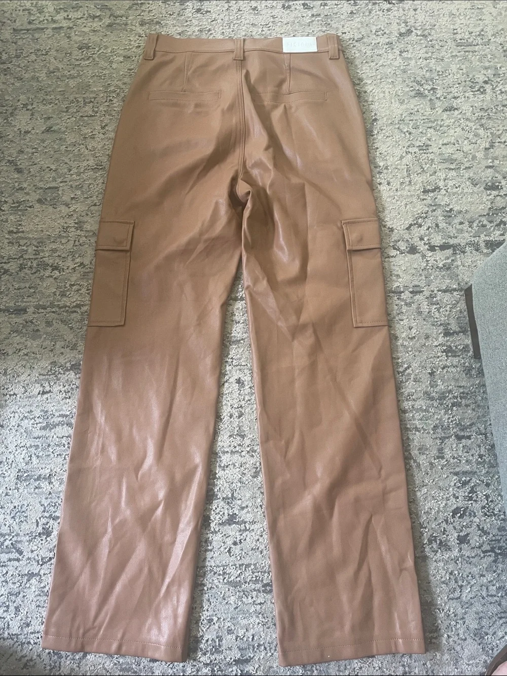 Pistola Cassie Faux Leather Cargo Pants